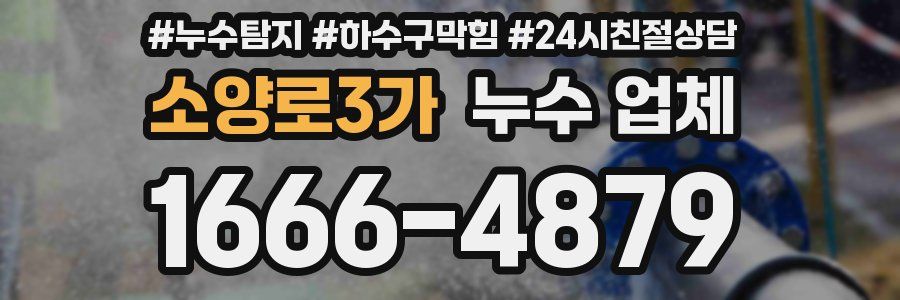 소양로3가 누수 업체
