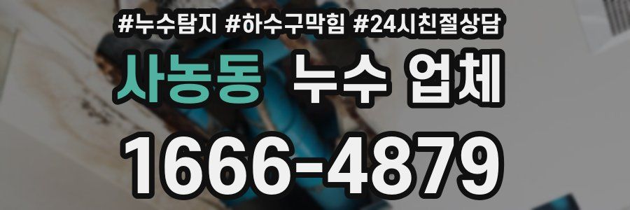 사농동 누수 업체