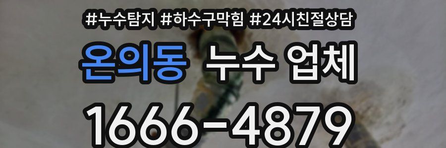 온의동 누수 업체