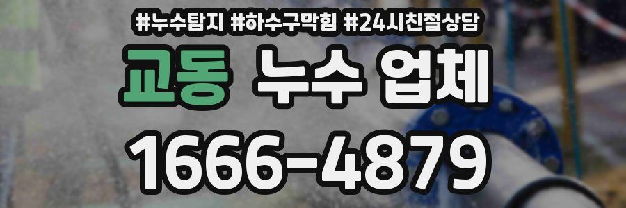 교동 누수 업체