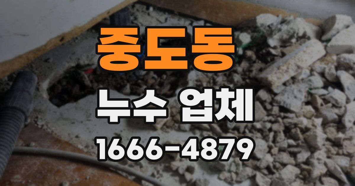 중도동 누수 업체