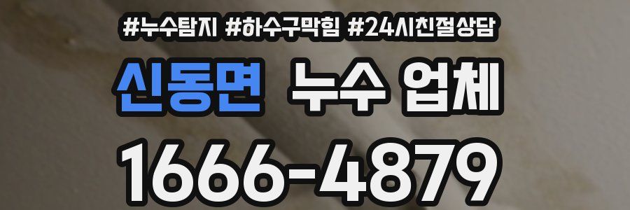 신동면 누수 업체