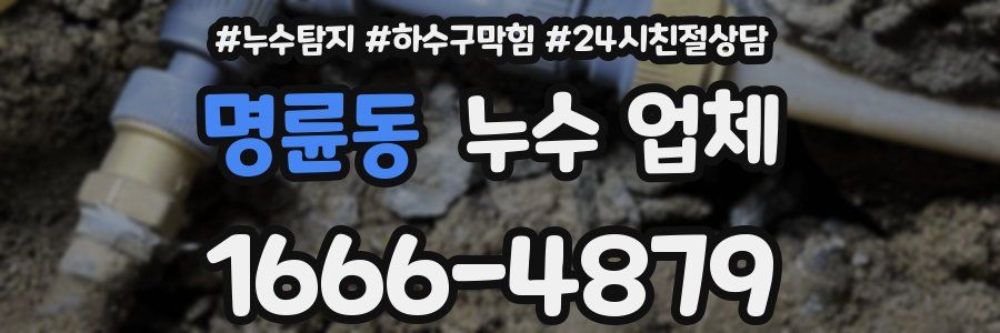 명륜동 누수 업체