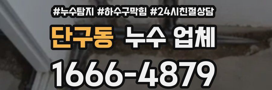 단구동 누수 업체