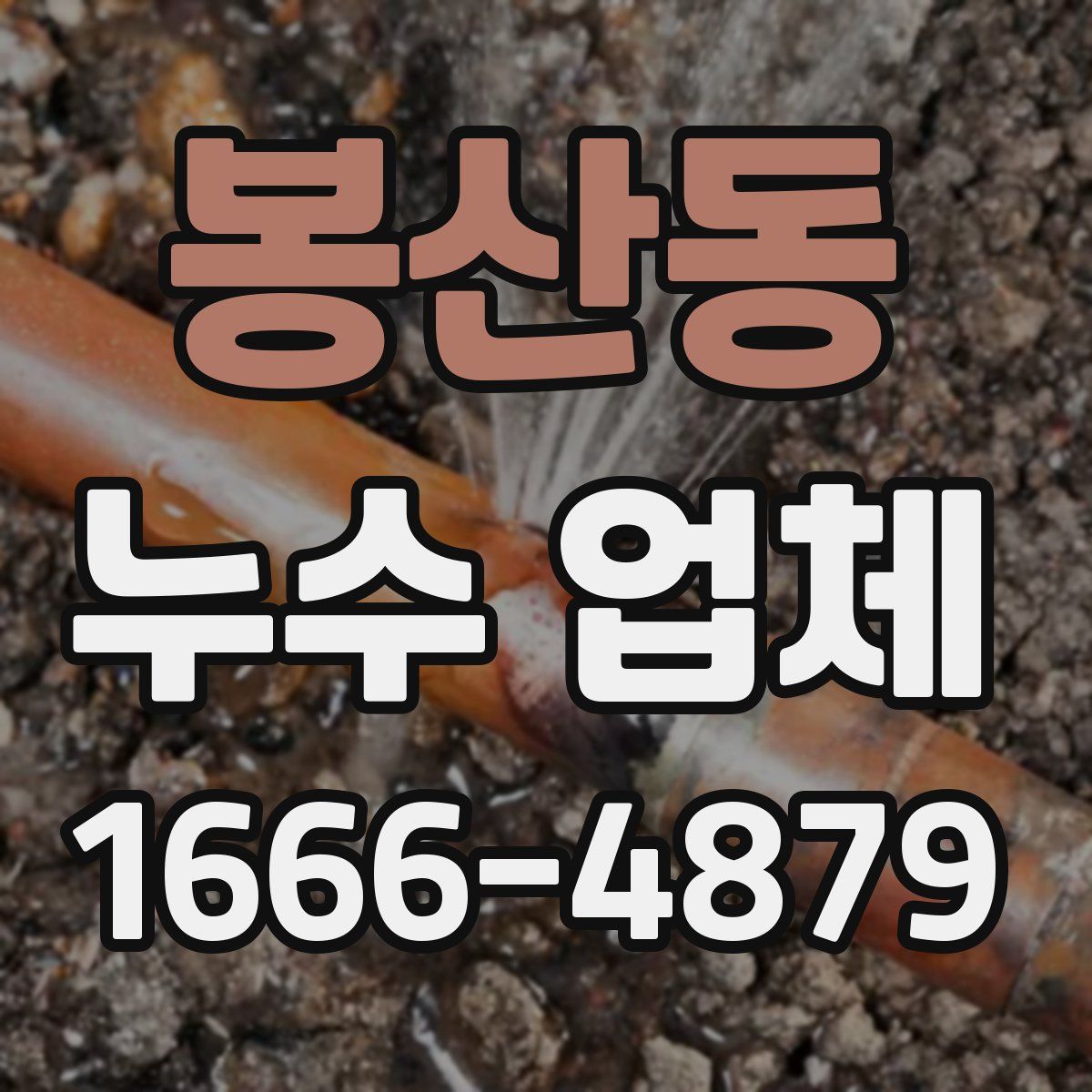 봉산동 누수 업체