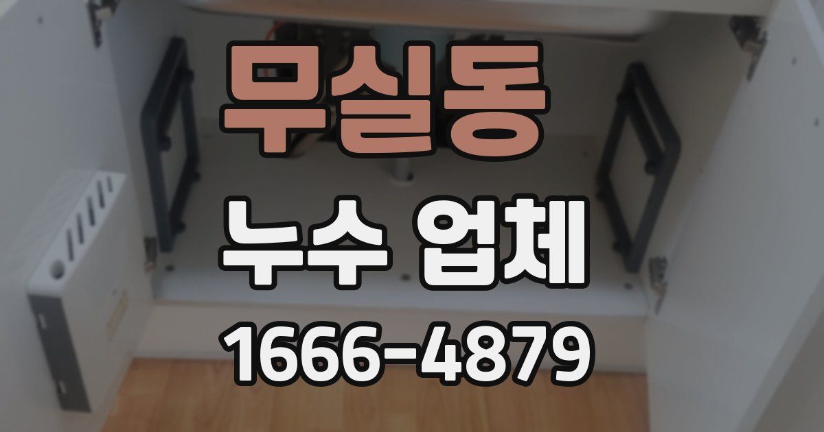 무실동 누수 업체