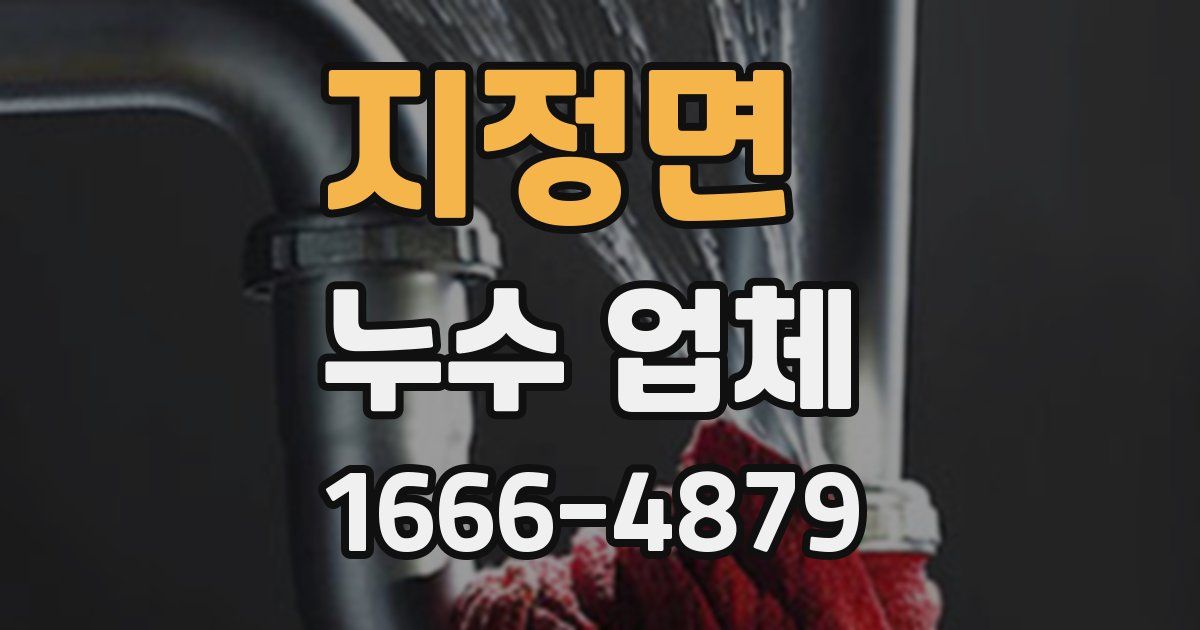 지정면 누수 업체