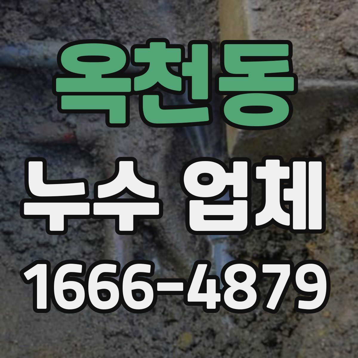 옥천동 누수 업체