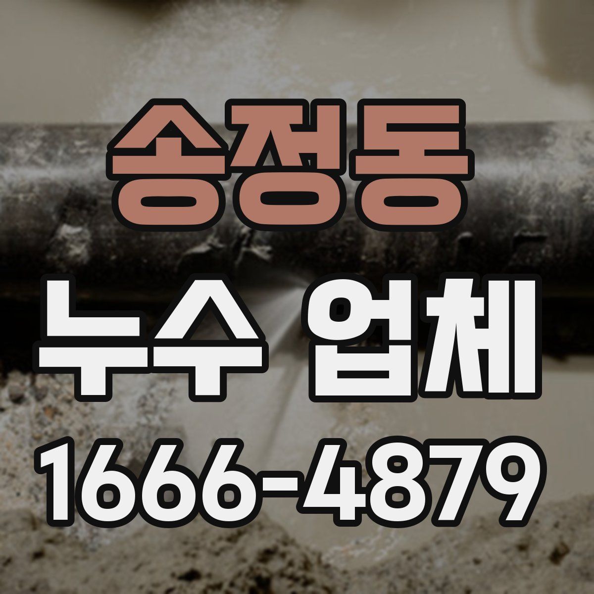 송정동 누수 업체