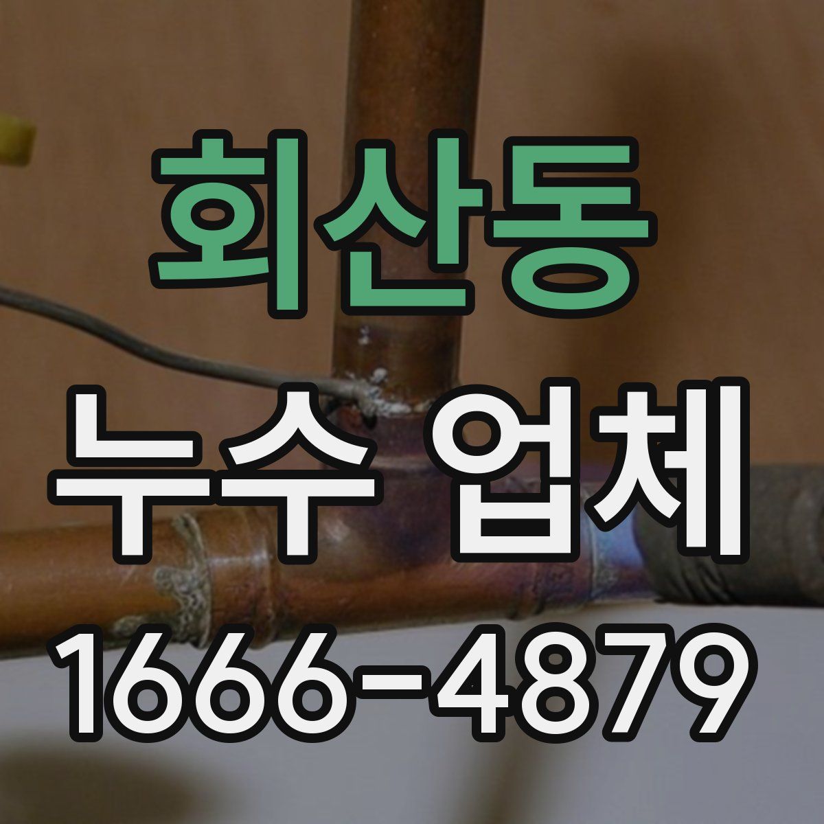 회산동 누수 업체