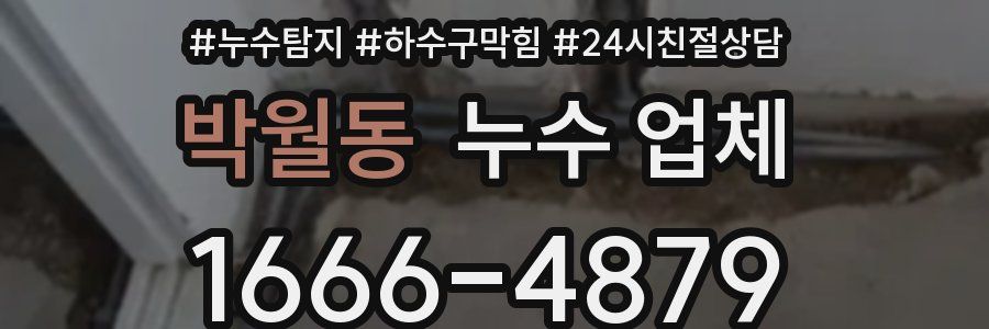 박월동 누수 업체