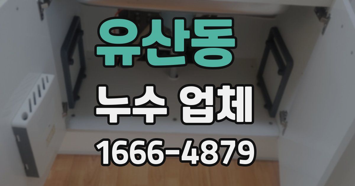 유산동 누수 업체