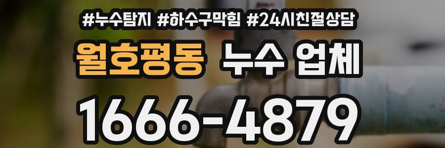 월호평동 누수 업체