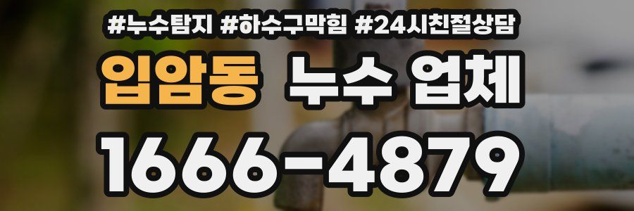 입암동 누수 업체
