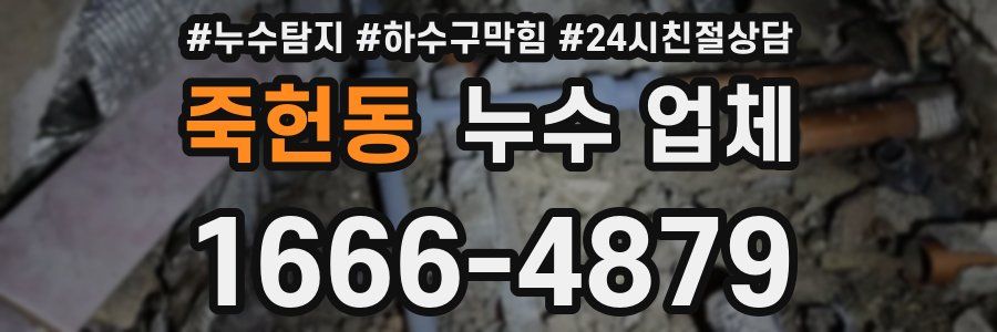 죽헌동 누수 업체
