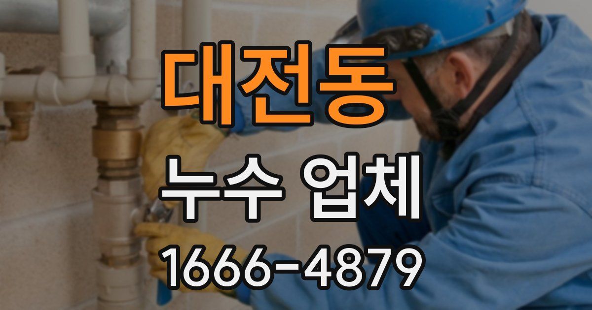 대전동 누수 업체