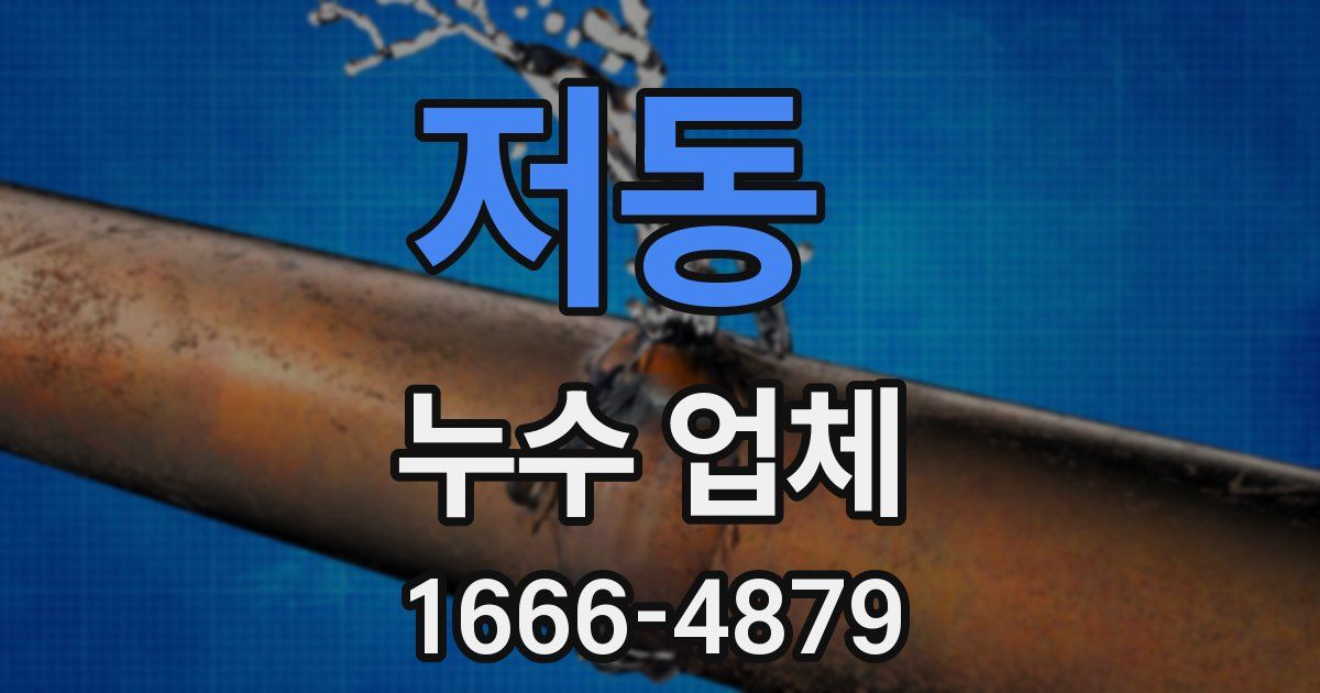 저동 누수 업체
