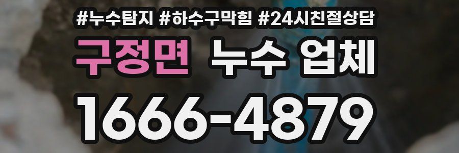 구정면 누수 업체