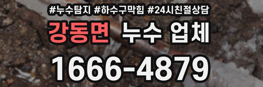 강동면 누수 업체