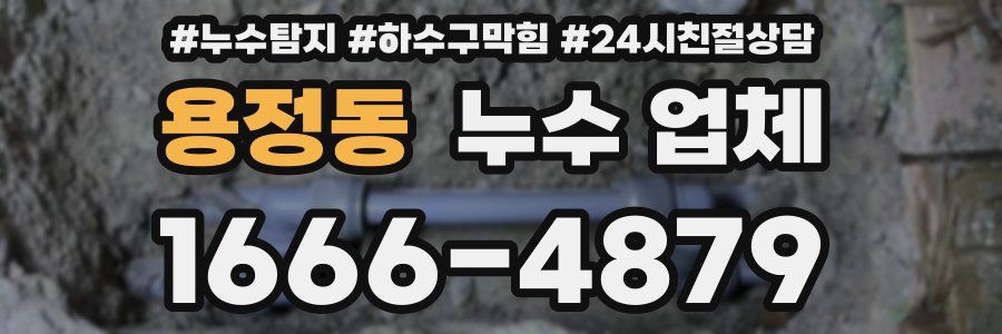 용정동 누수 업체