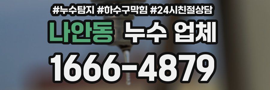 나안동 누수 업체
