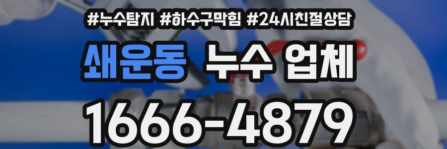 쇄운동 누수 업체