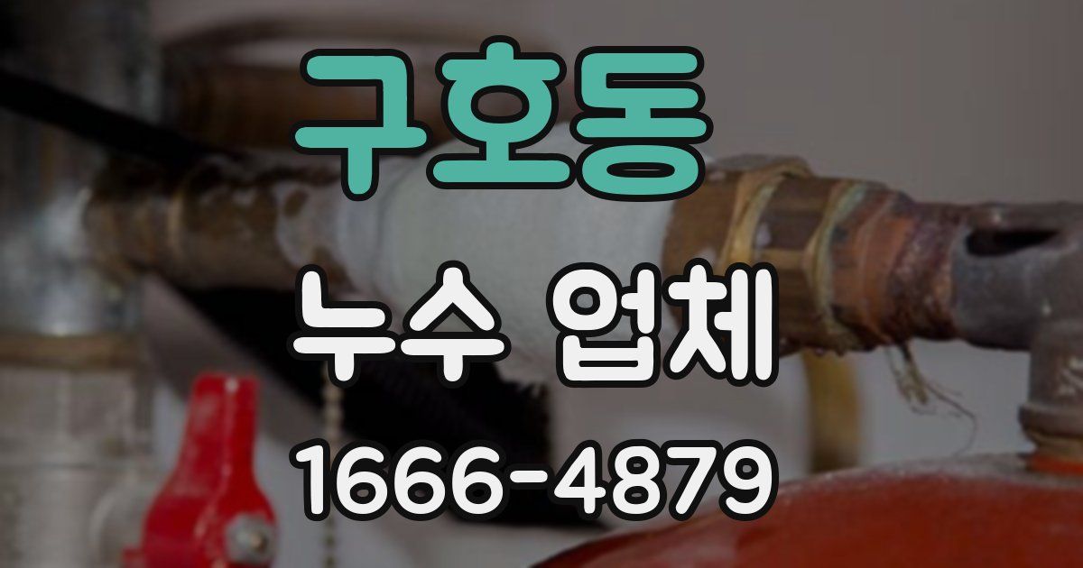 구호동 누수 업체