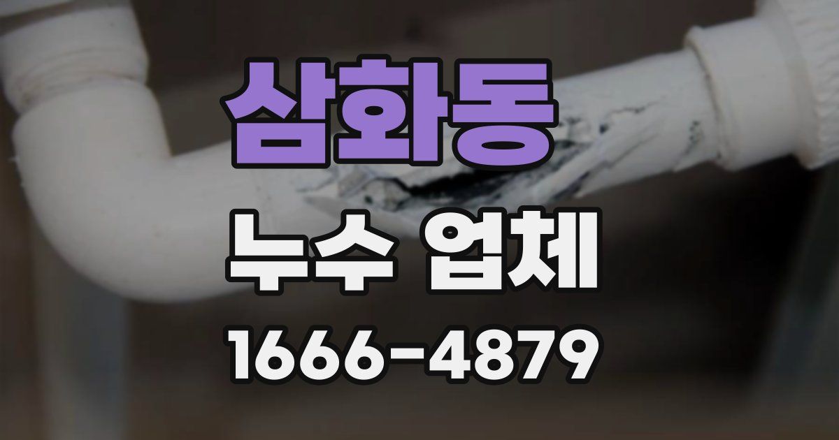 삼화동 누수 업체
