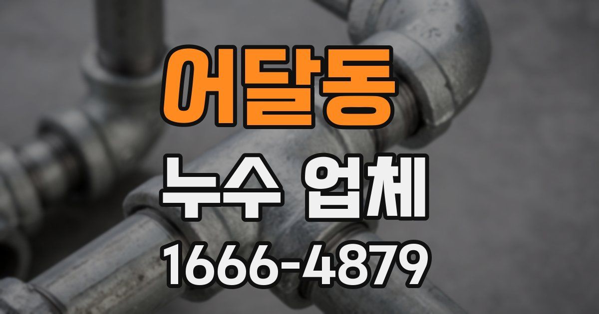 어달동 누수 업체