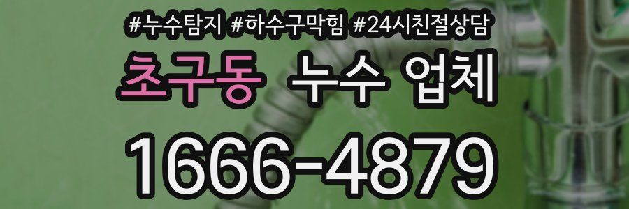 초구동 누수 업체