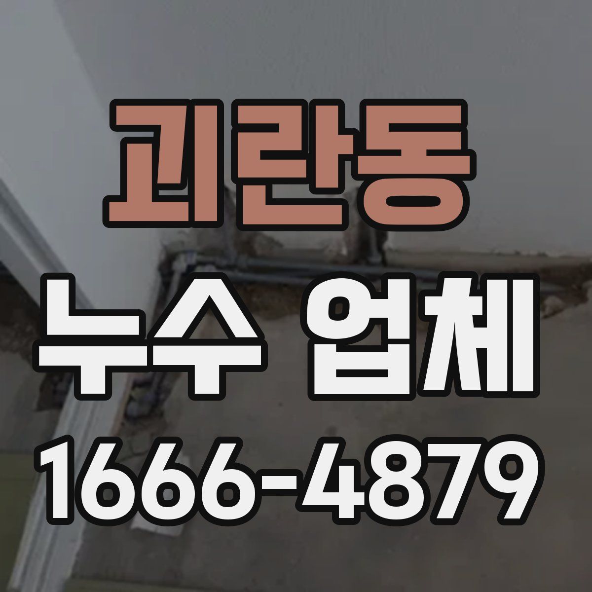괴란동 누수 업체