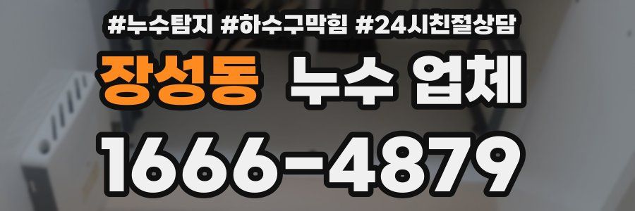 장성동 누수 업체