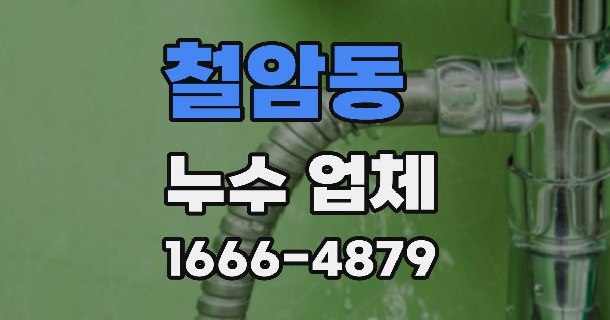 철암동 누수 업체