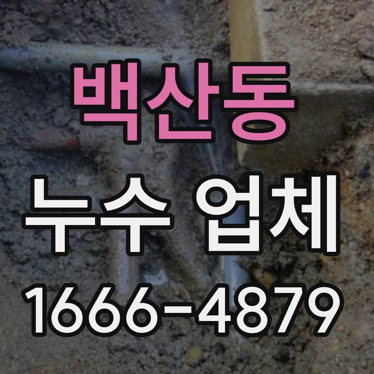 백산동 누수 업체