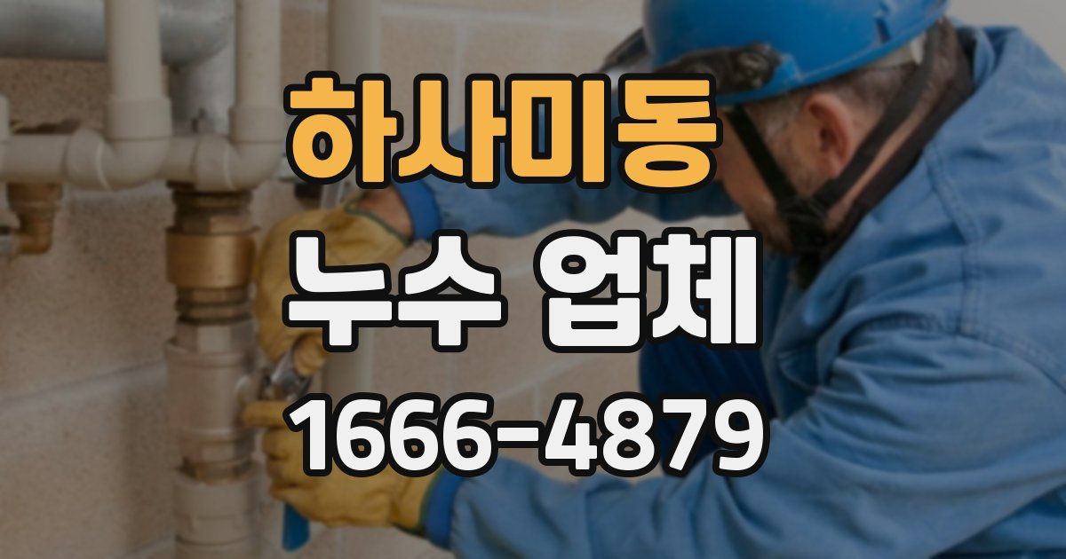 하사미동 누수 업체