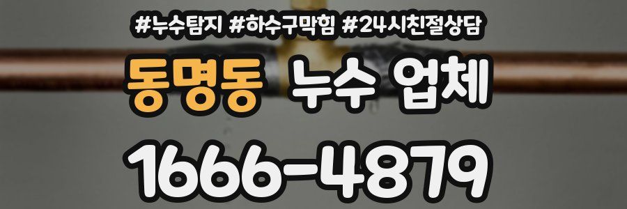 동명동 누수 업체