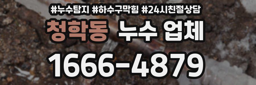 청학동 누수 업체