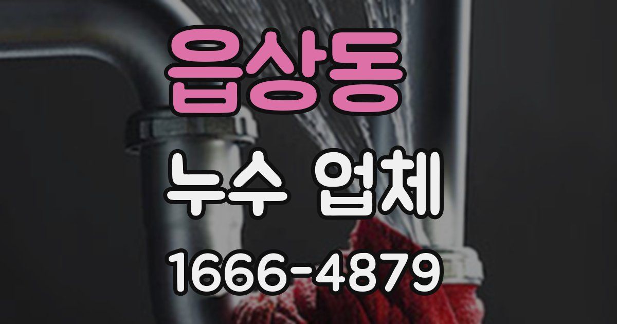 읍상동 누수 업체