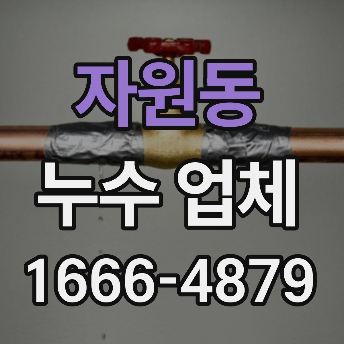 자원동 누수 업체