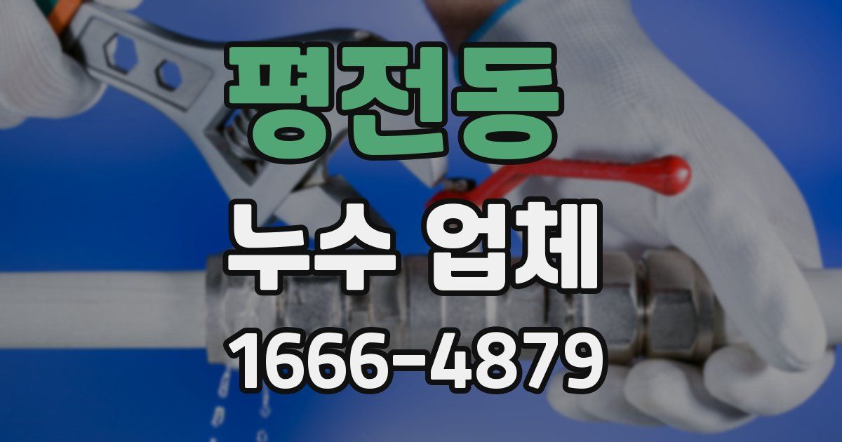 평전동 누수 업체