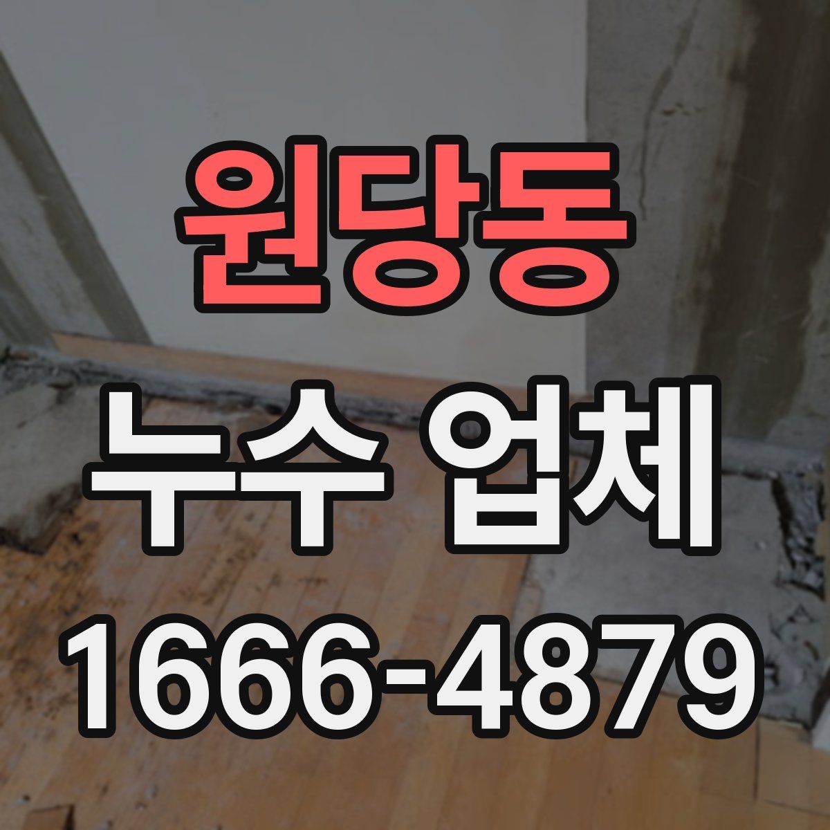 원당동 누수 업체