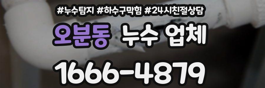 오분동 누수 업체
