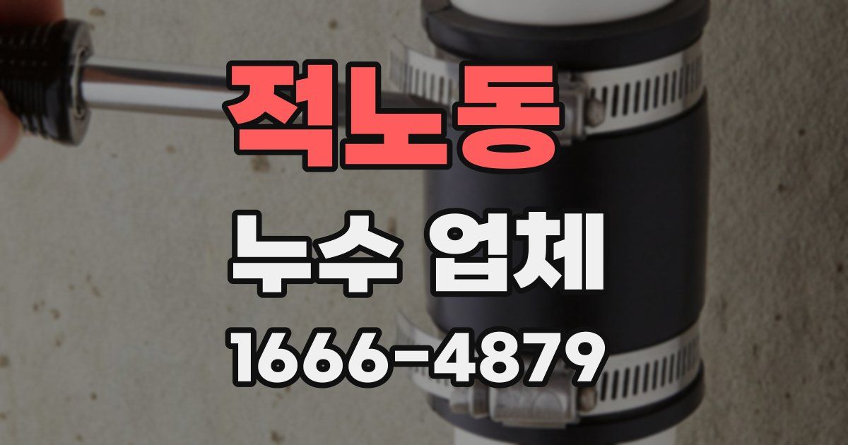 적노동 누수 업체