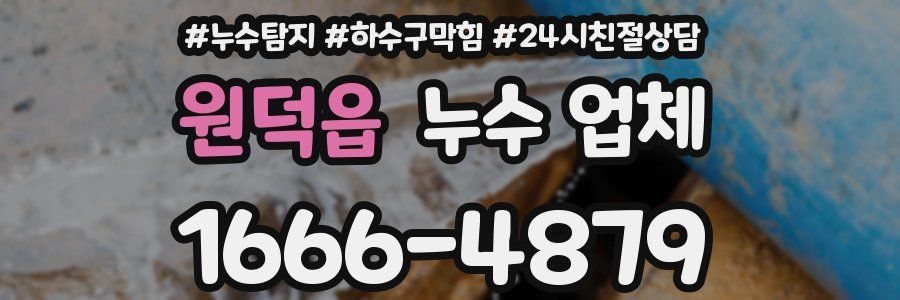 원덕읍 누수 업체