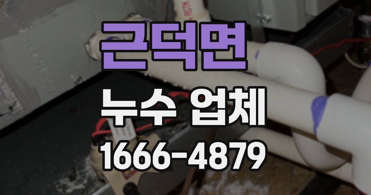 근덕면 누수 업체