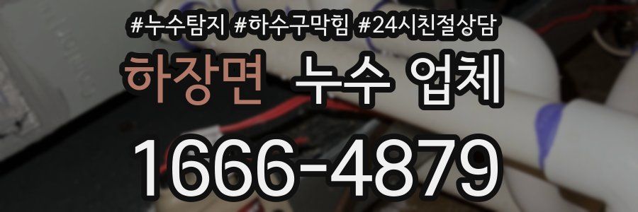 하장면 누수 업체