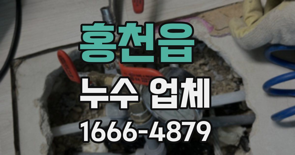 홍천읍 누수 업체