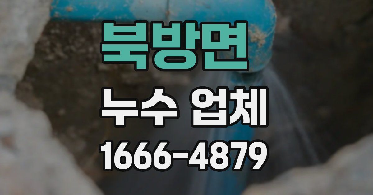 북방면 누수 업체