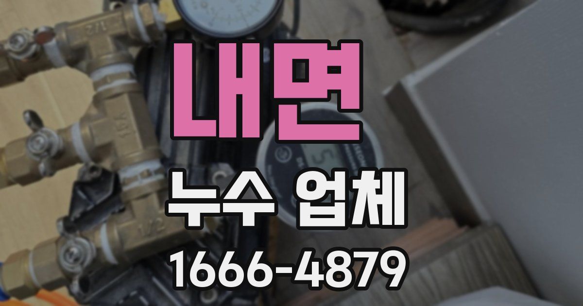 내면 누수 업체