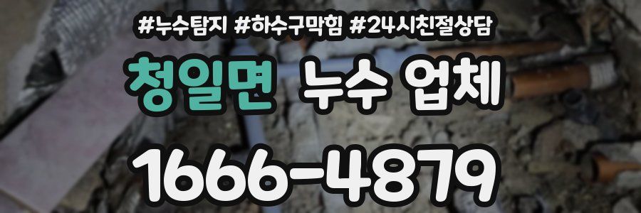 청일면 누수 업체
